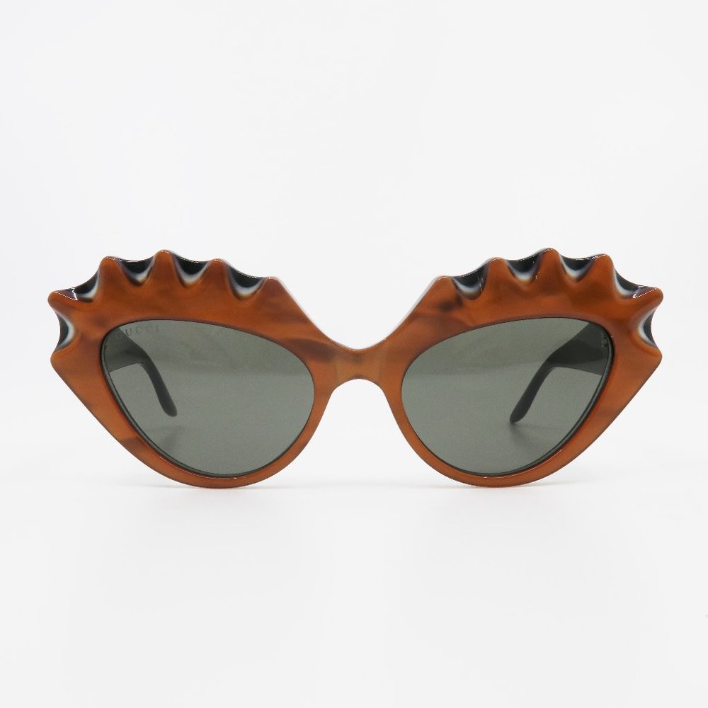 Gucci GG0781S 001 52mm Orange/Black/Grey Cat Eye